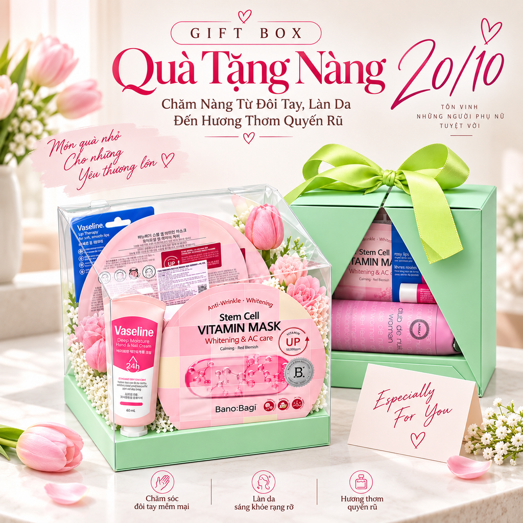 Gift Box Quà Tặng Nàng 20/10 – Nâng Niu Nàng Trọn Vẹn