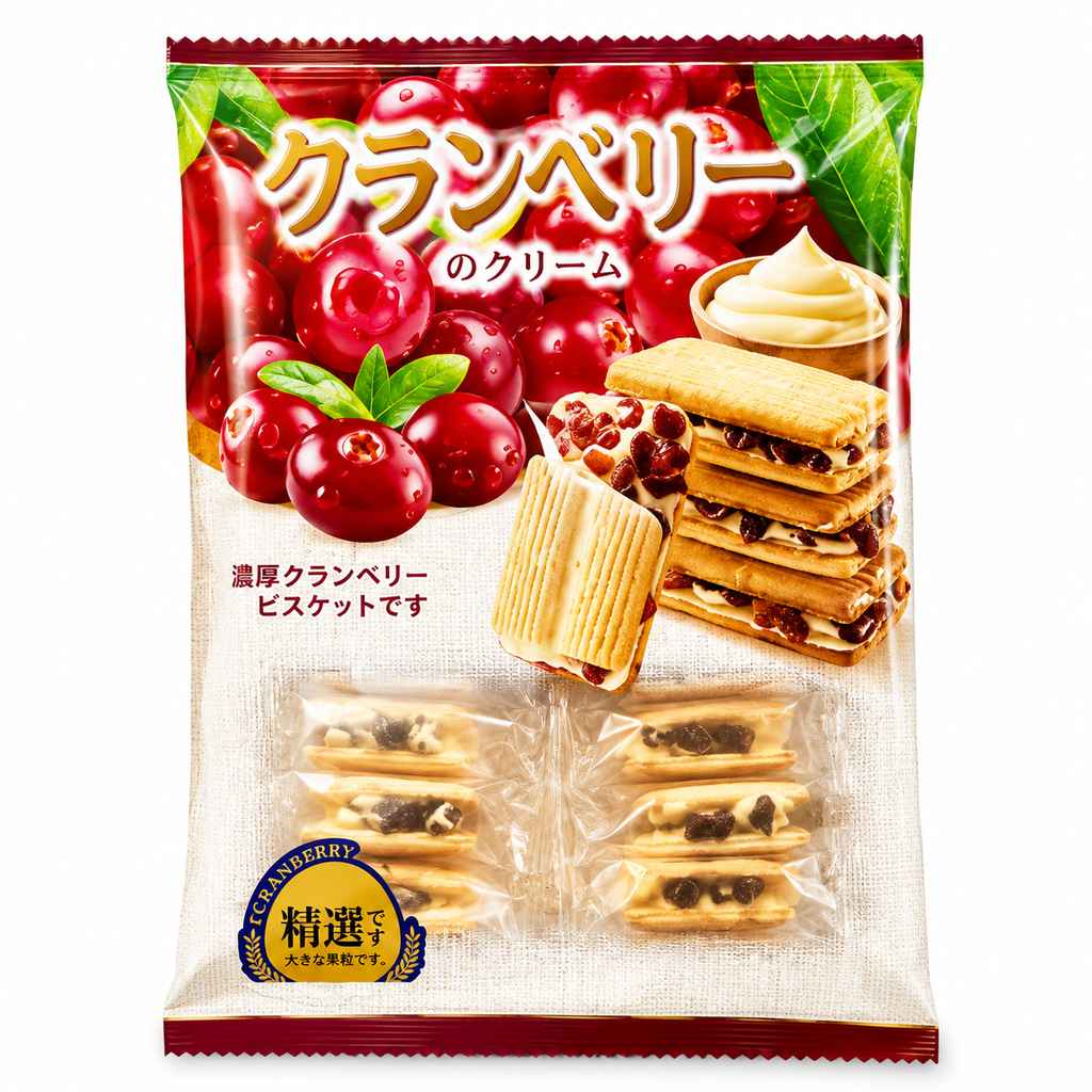 Bánh Quy Kẹp Mix Vị Trái Cây - Gói 258g