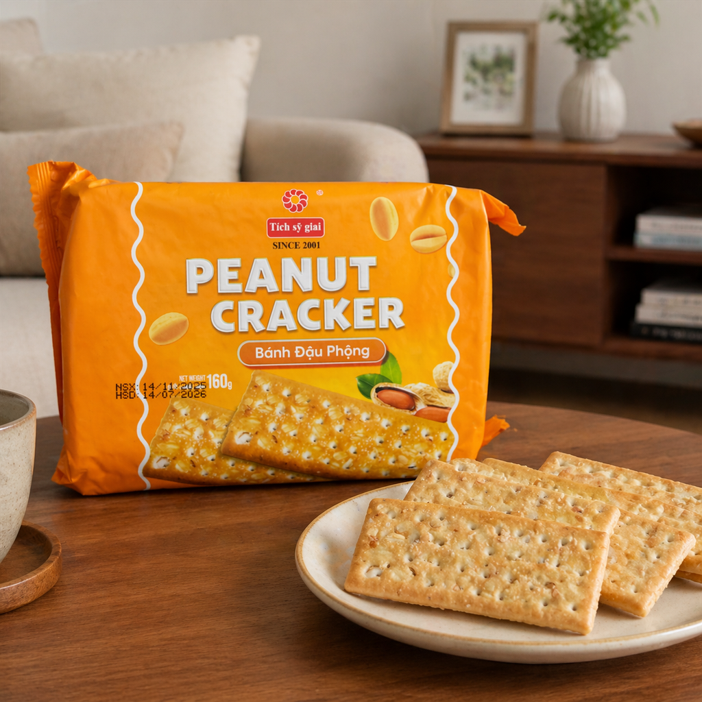 Bánh Quy Đậu Phộng Peanut Cracker - 170G