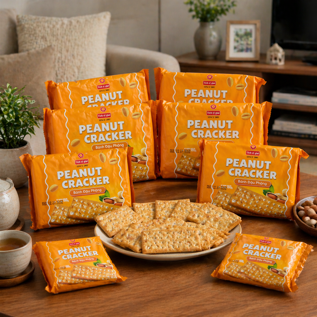 Bánh Quy Đậu Phộng Peanut Cracker - 170G
