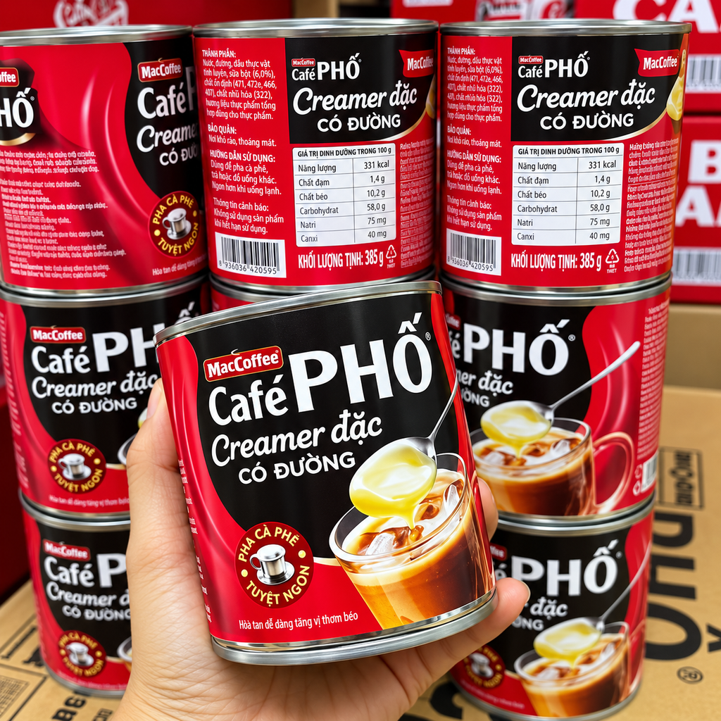 Sữa Đặc Cafe Phố MacCoffee - Hộp 395g