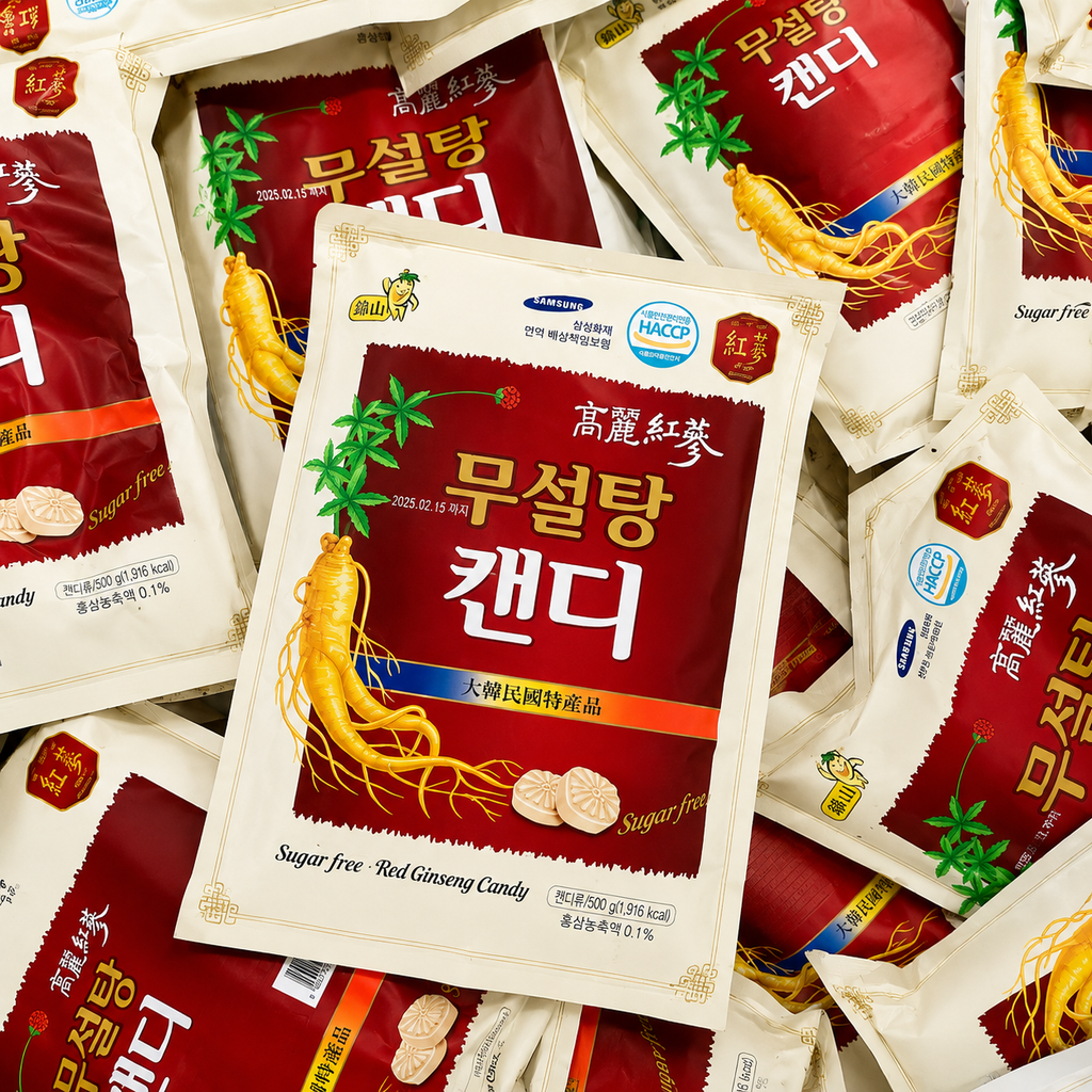 Kẹo Hồng Sâm Không Đường Hàn Quốc - 500g