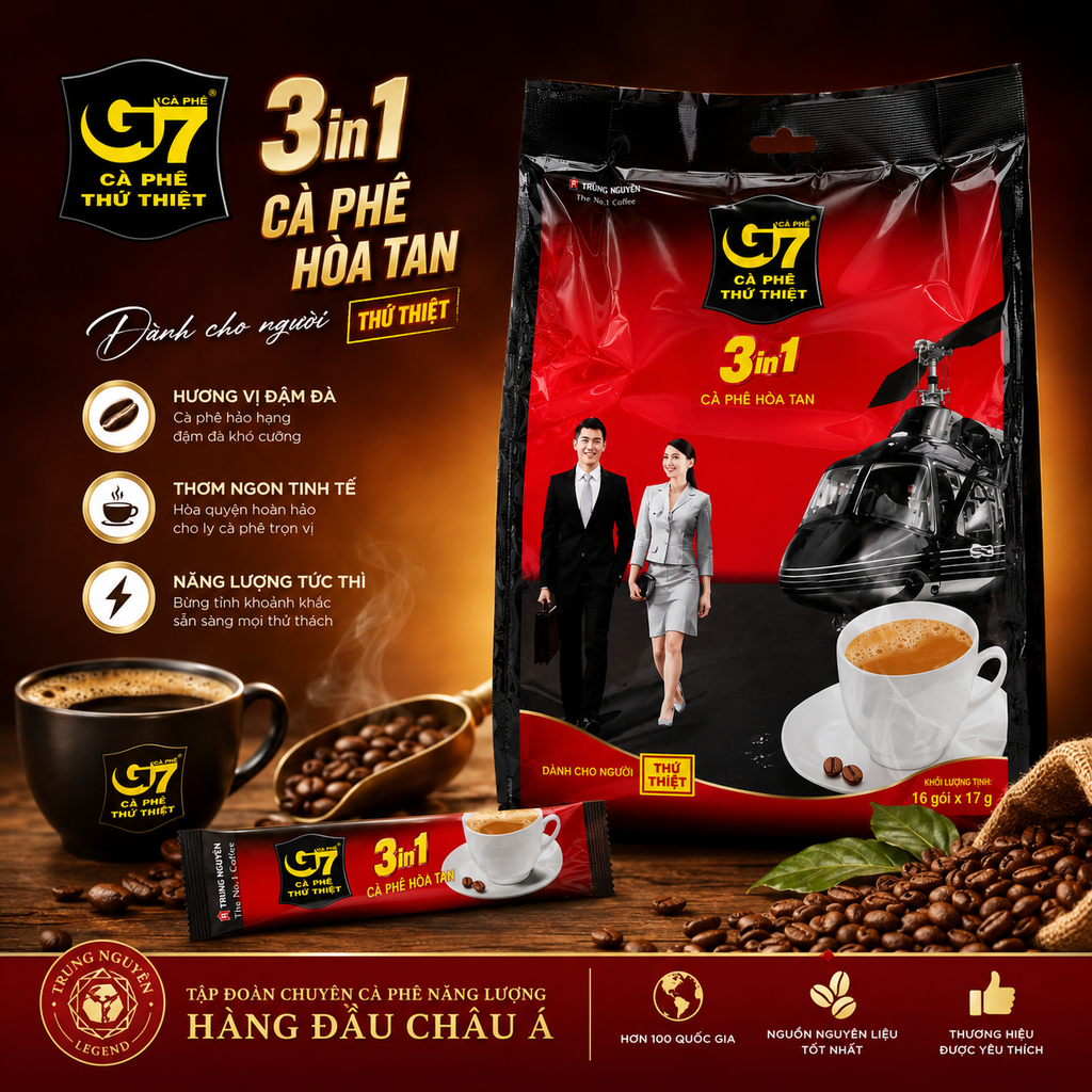 Cafe G7 Hoà Tan 3in1 - 20 gói