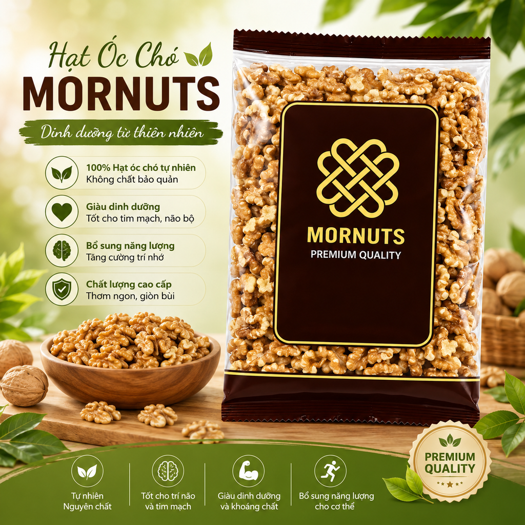 Nhân Hạt Óc Chó Mornuts - 400g