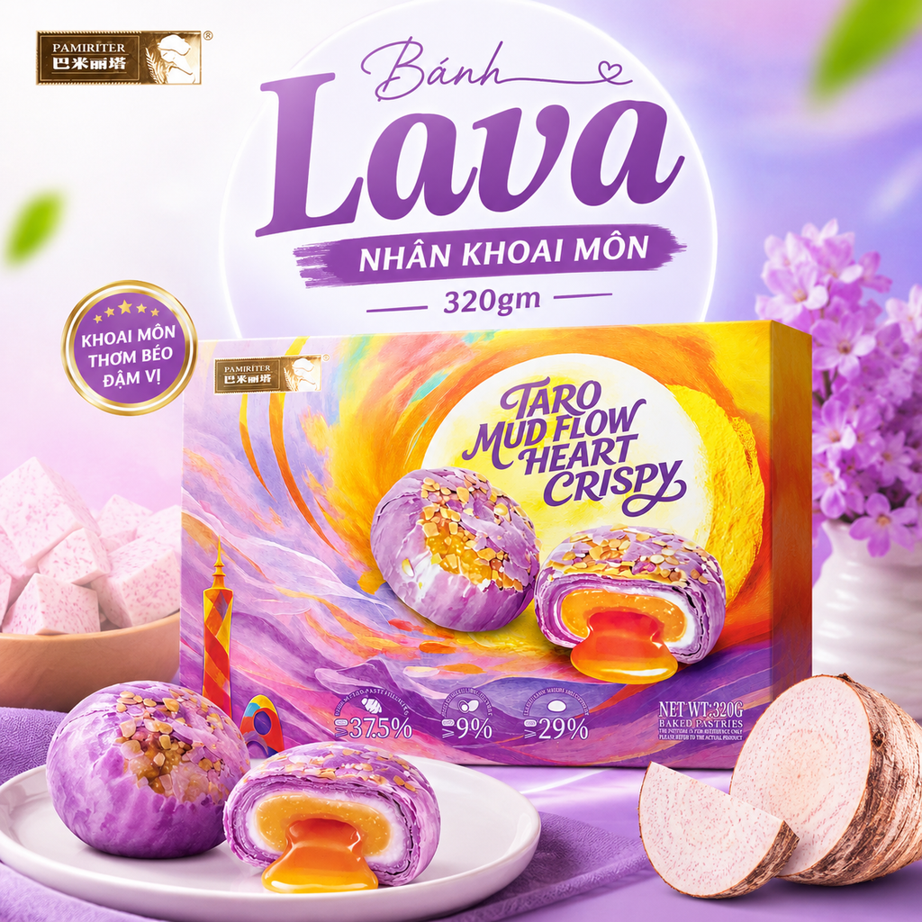 Bánh Lava Nhân Khoai Môn - 320g