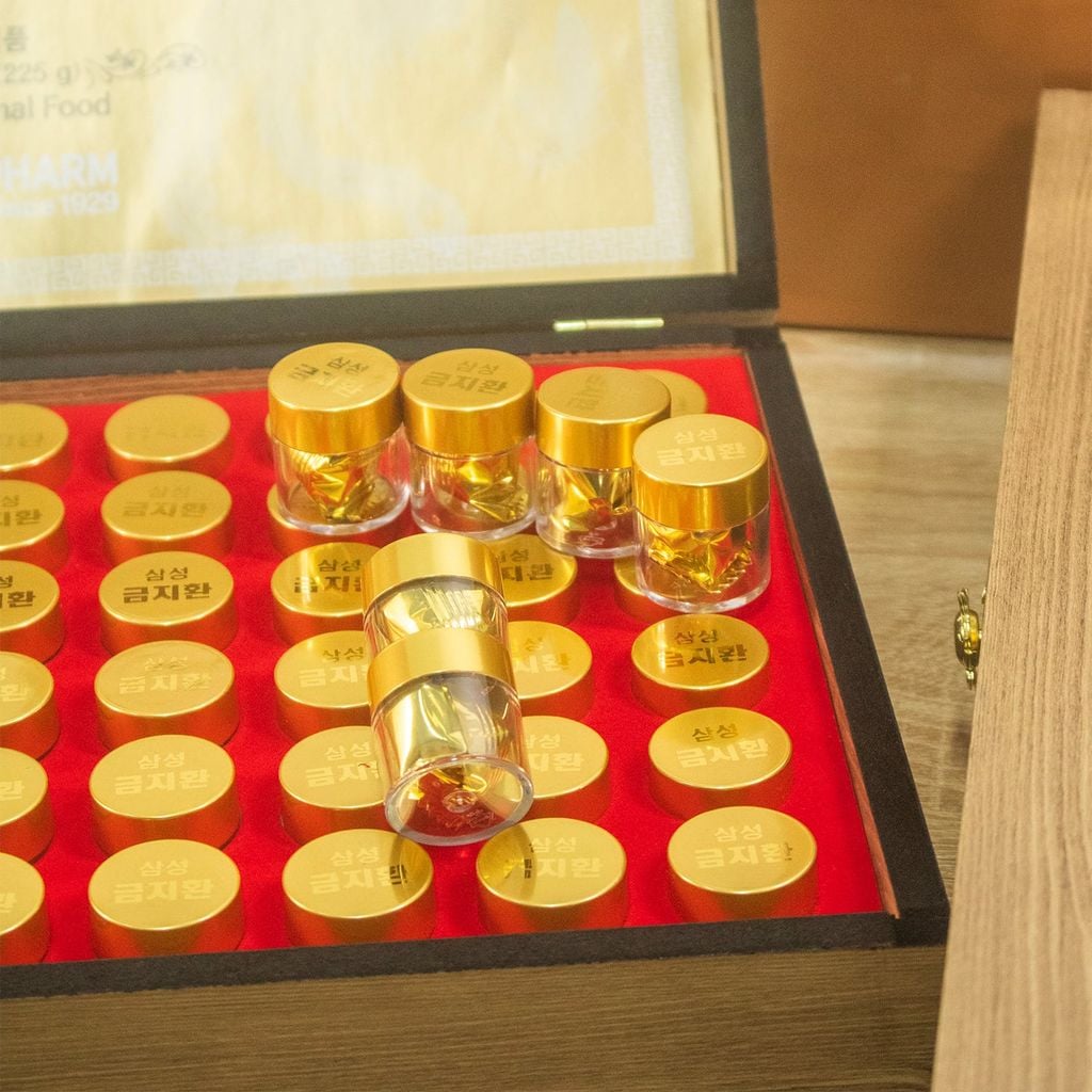 Bổ Não Hàn Quốc Sam Sung An Cung Ngưu - Hộp Gỗ 60