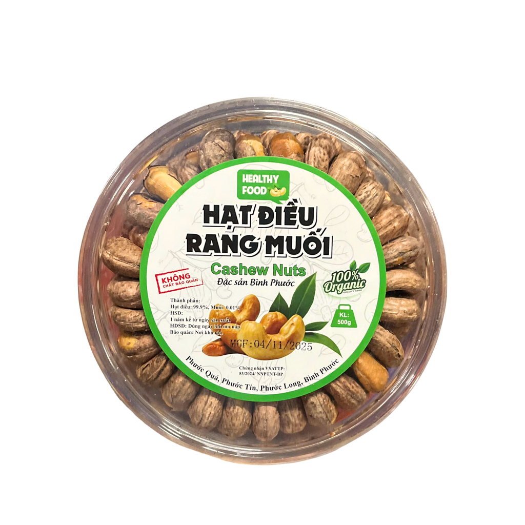 Hạt Điều Xếp Rang Muối Healthy Food – 500g