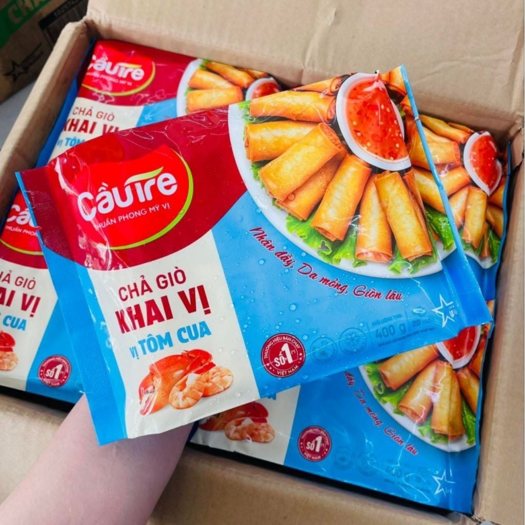 Chả Giò Khai Vị Vị Tôm Cua Cầu Tre - 400G