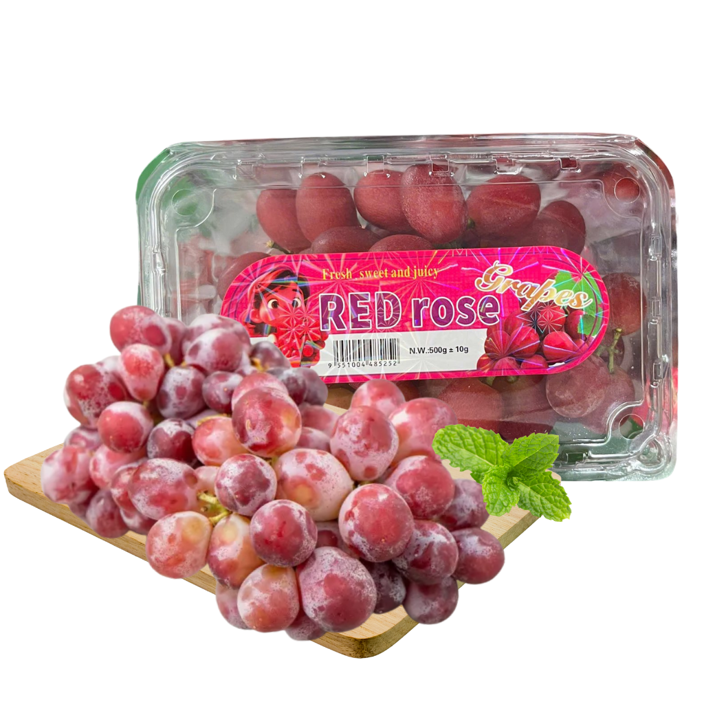 Nho Đỏ Kẹo Vải – Hộp 500gr
