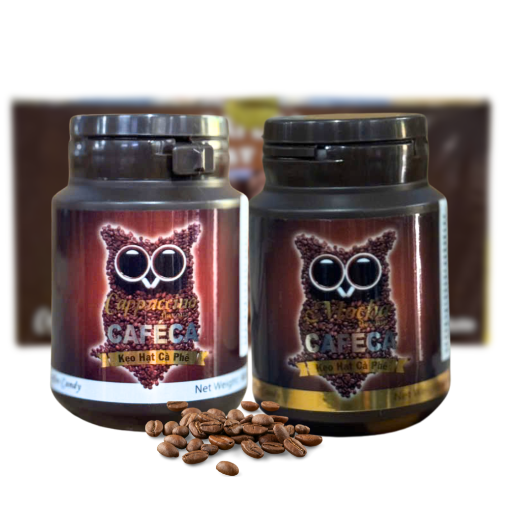 Kẹo Hạt Cà Phê Vị Mocha Và Vị Cà Phê – 60 Viên