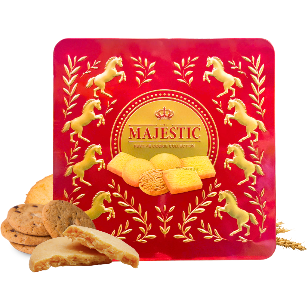 Bánh Quy Hộp Thiếc Majestic Mã Đáo Thành Công - 546g