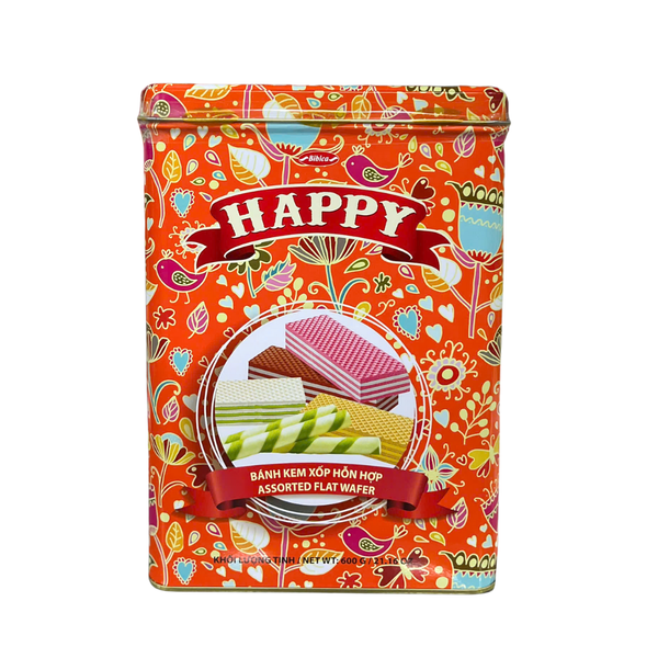 Bánh Kem Xốp Hỗn Hợp Happy - Hộp 600g