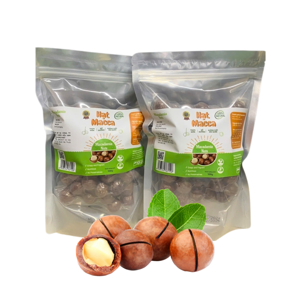 Hạt Macca Hưng Phát – Bịch 500g