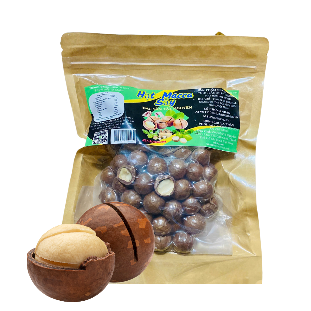 Hạt Macca Sấy Tây Nguyên - 500g