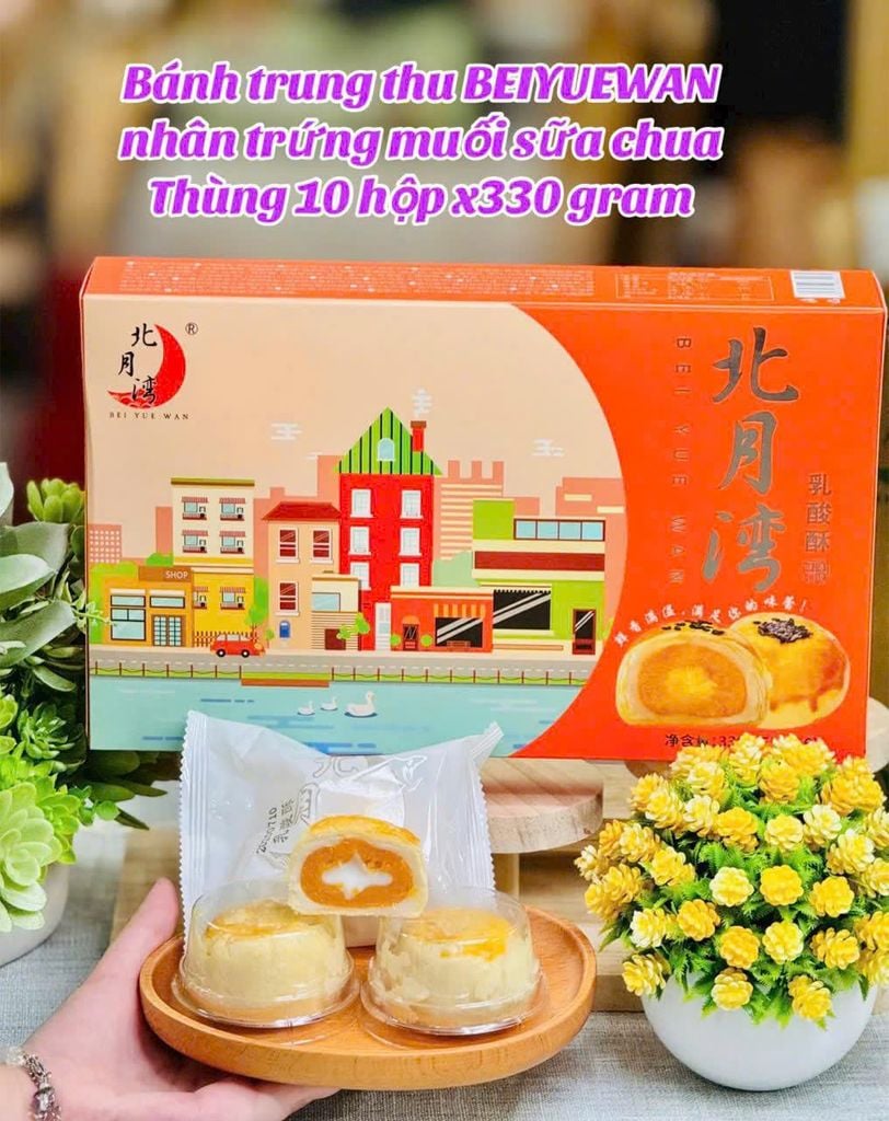 Bánh Trung Thu Trứng Muối Sữa Chua Bibizan - 330g