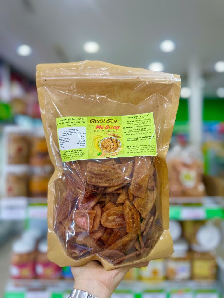 Chuối Sấy Mè Gừng SUSU - 500g