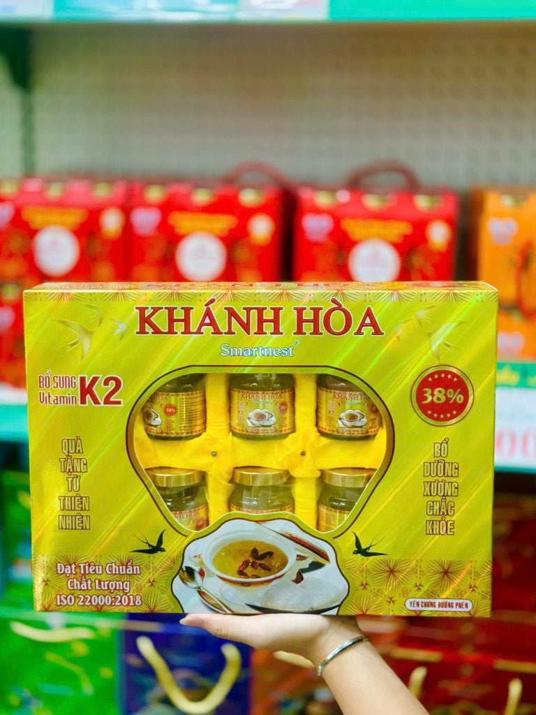 Yến Smart Nest Khánh Hòa 38% – 6 lọ x 70ml – Yến Chưng Đường Phèn