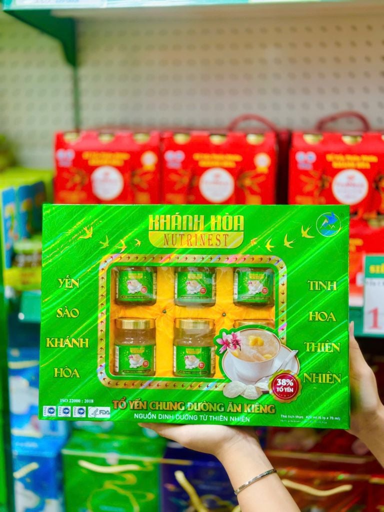 Yến Nutri Nest – 6 Lọ x 70ml – Đường Ăn Kiêng