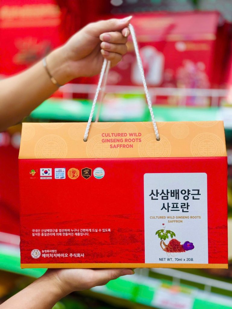 Nước Hồng Sâm Núi Saffron - 70ml x 20 Gói