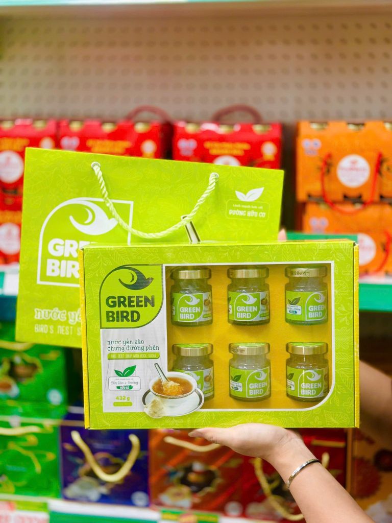 Nước Yến Sào Chưng Đường Phèn Green Bird – 6 hũ x 72g