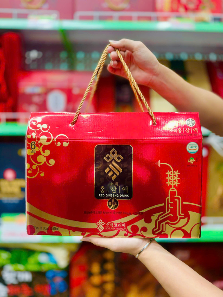 Nước Hồng Sâm Sobaek Korea - 30 bịch x 70ml