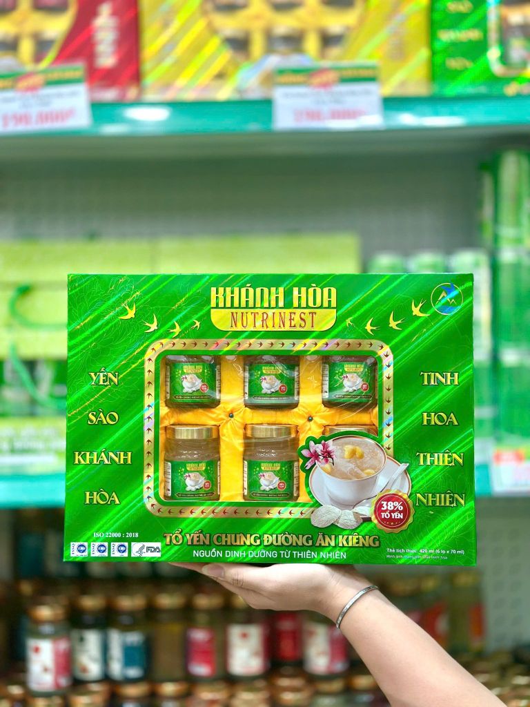 Yến Nutri Nest – 6 Lọ x 70ml – Đường Ăn Kiêng