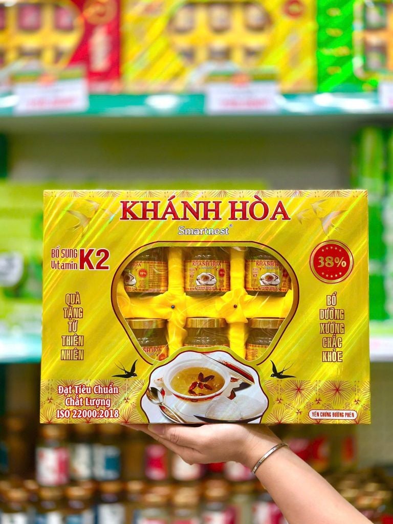 Yến Smart Nest Khánh Hòa 38% – 6 lọ x 70ml – Yến Chưng Đường Phèn