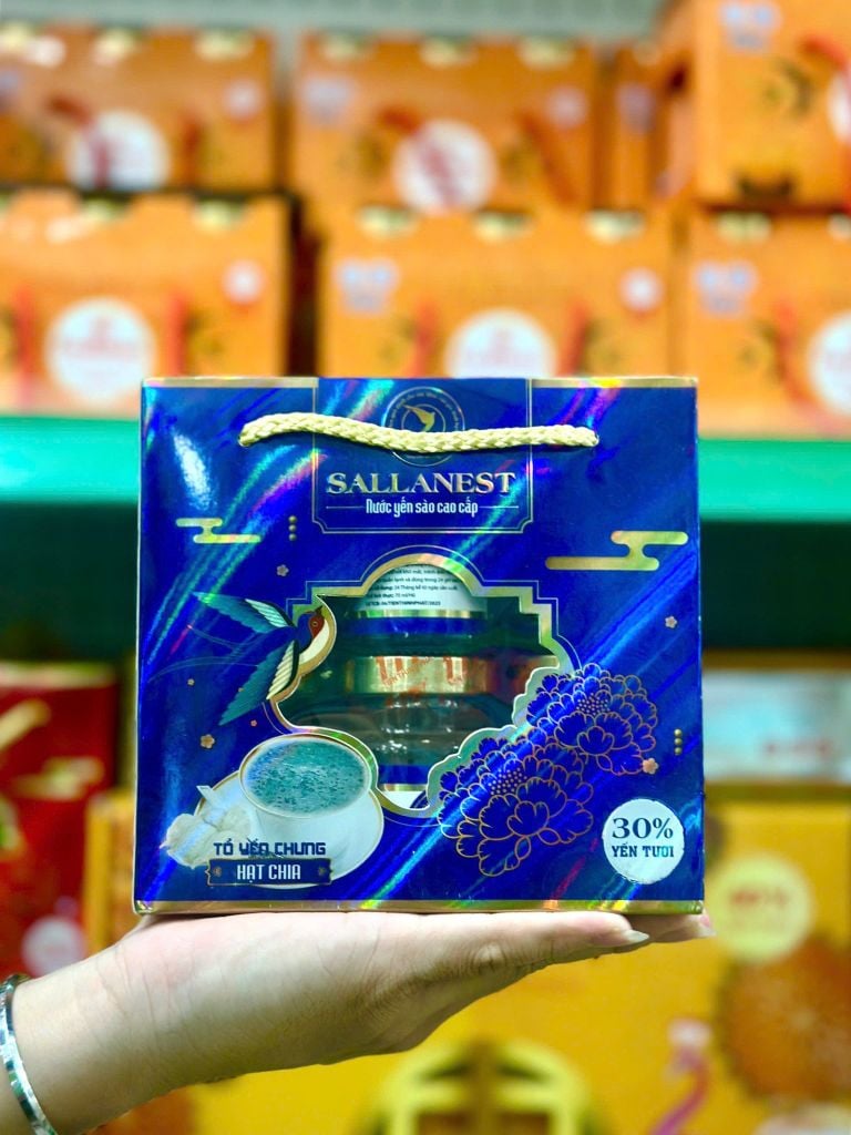 Tổ Yến SallaNest Chưng Hạt Chia – Lốc 6 hũ × 70ml