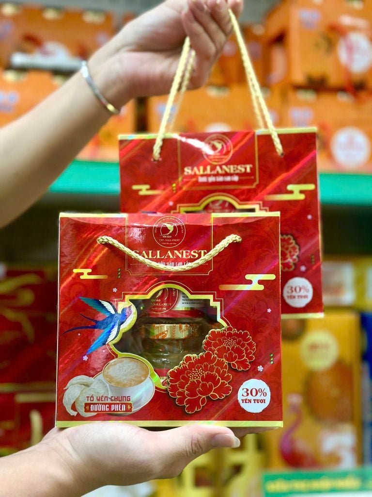 Tổ Yến SallaNest Chưng Đường Phèn 30% – Lốc 6 hũ × 70ml