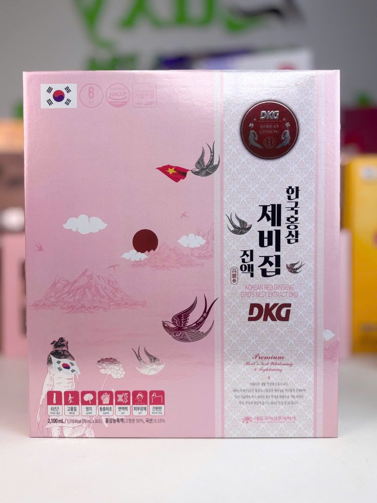 Yến Sào Hồng Sâm DKG -70ml x 30 gói