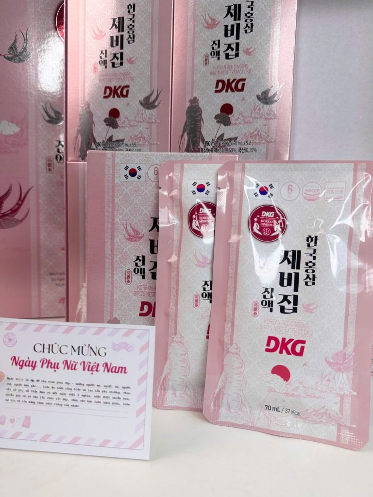 Yến Sào Hồng Sâm DKG -70ml x 30 gói