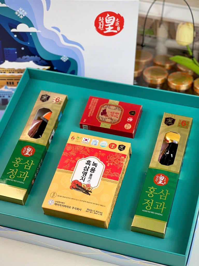 Gift Set Quà Tặng Cao Cấp Nhân Sâm Hàn Quốc - Hộp