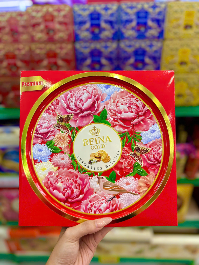 Bánh Quy Thập Cẩm Hộp Thiếc Reina Gold Cao Cấp – 312g