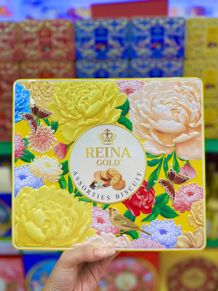 Bánh Quy Thập Cẩm Hộp Thiếc Reina Gold Cao Cấp - 410g