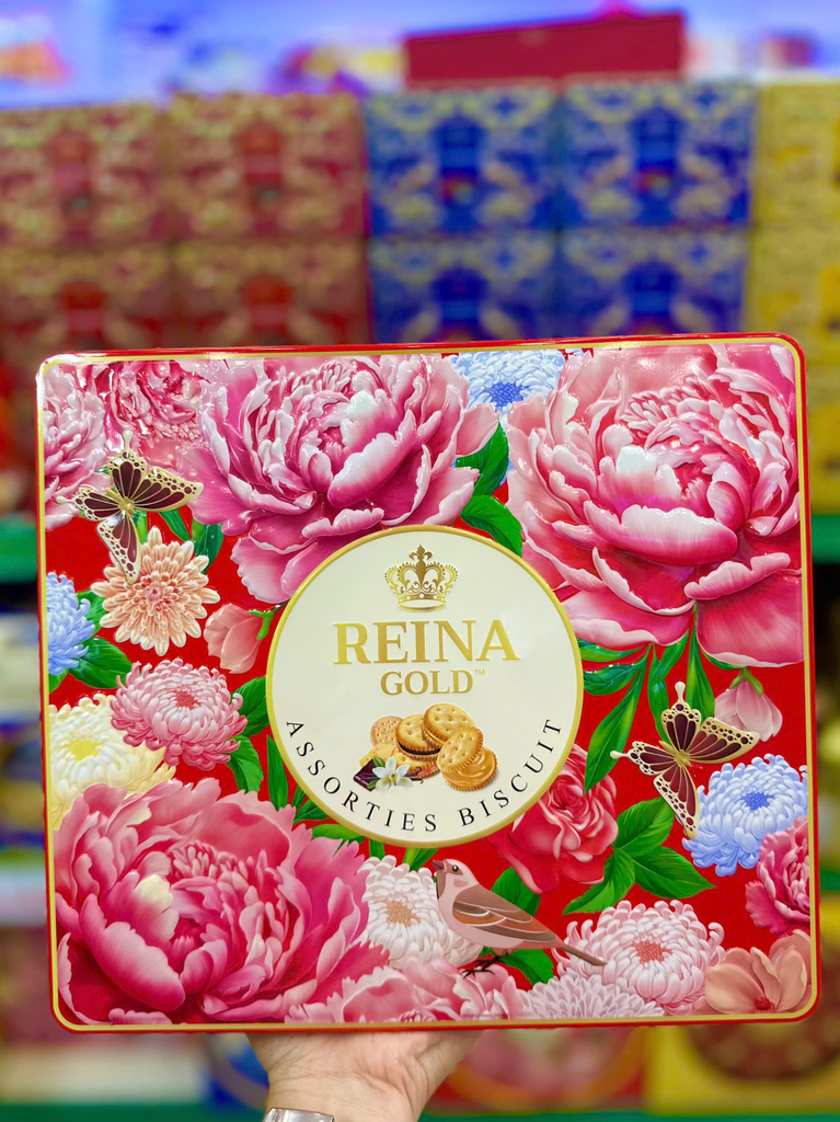 Bánh Quy Thập Cẩm Hộp Thiếc Reina Gold Cao Cấp - 410g
