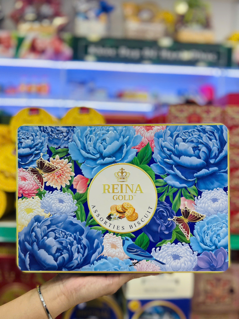 Bánh Quy Thập Cẩm Hộp Thiếc Reina Gold Cao Cấp – 354g