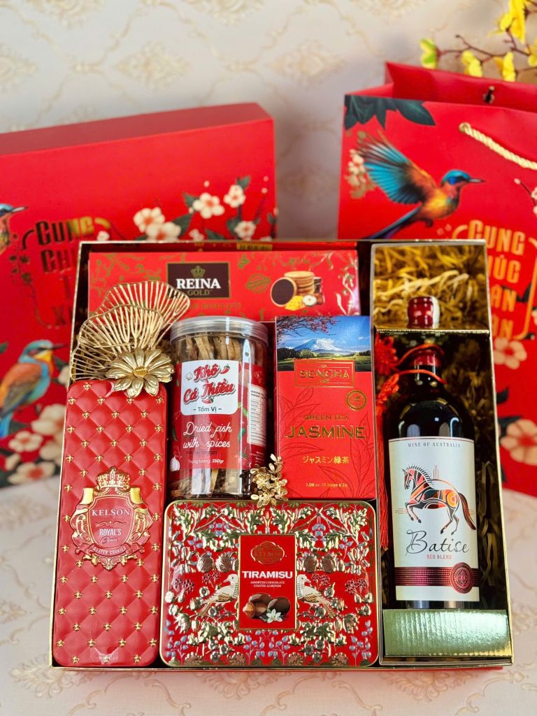 Hộp Quà Tết Cao Cấp 2026 – Cung Chúc Tân Xuân