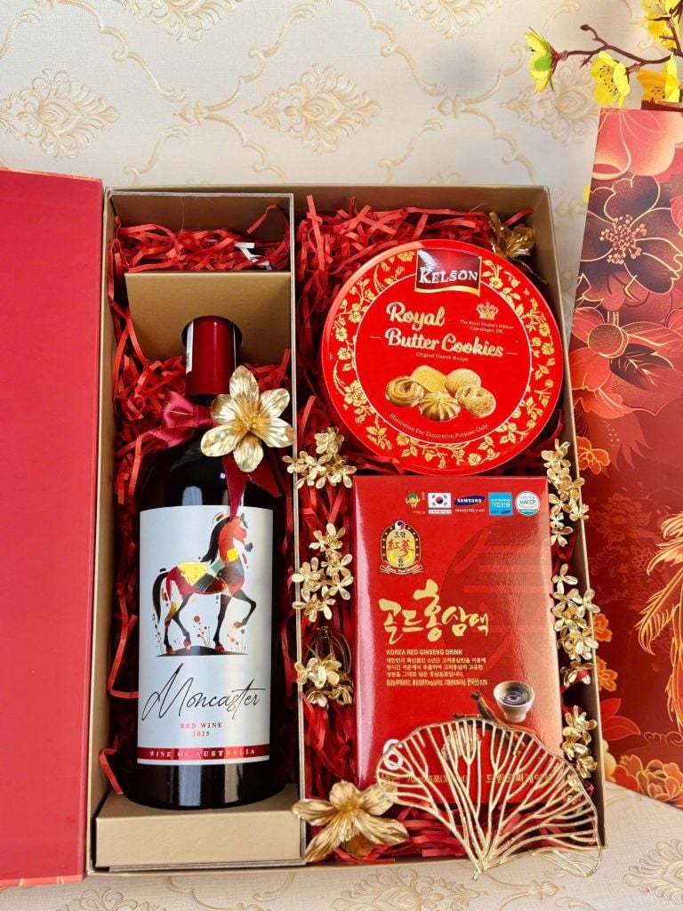 Hộp Quà Tết Cao Cấp 2026 – Kim Phụng Khai Lộc