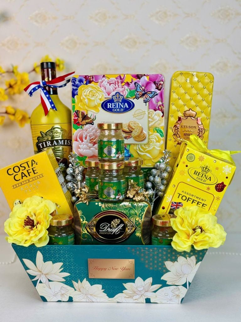 Giỏ Quà Tết Cao Cấp 2026 – Xuân Vạn Phúc