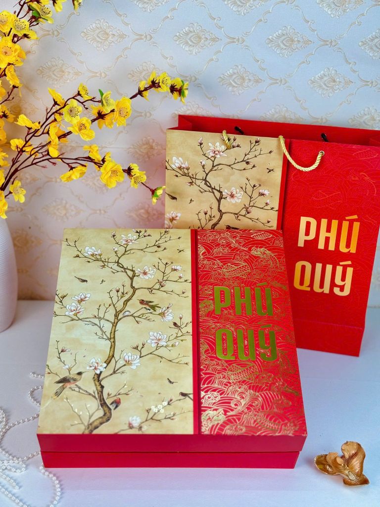 Hộp Quà Tết Cao Cấp 2026 – Xuân Phú Quý
