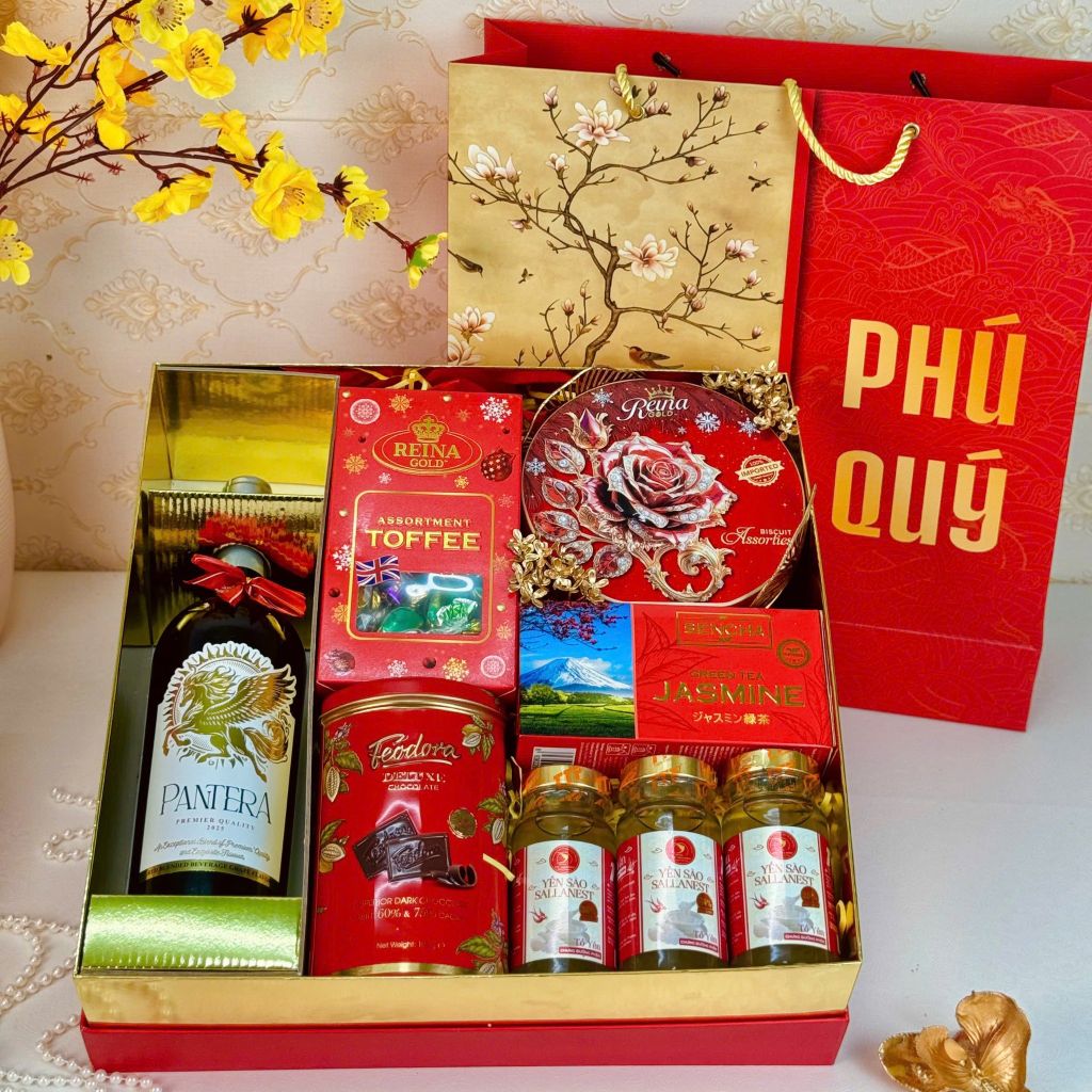 Hộp Quà Tết Cao Cấp 2026 – Xuân Phú Quý