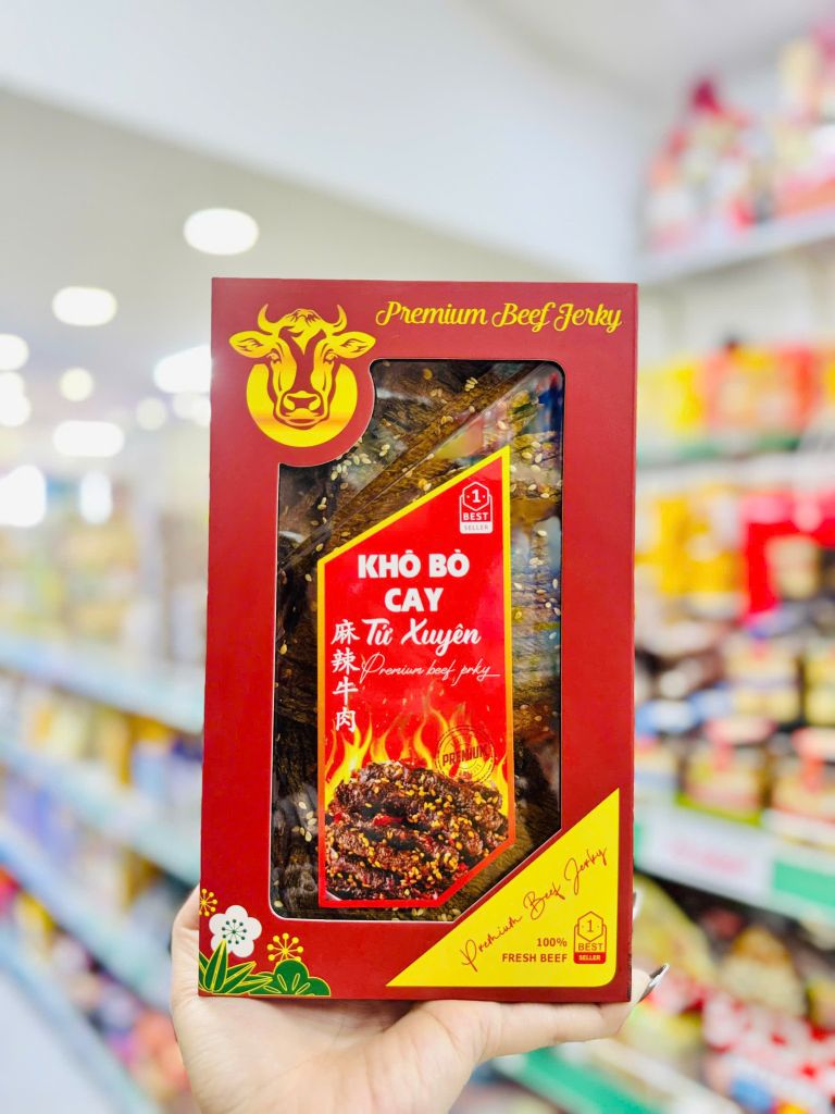 Khô Bò Cao Cấp Cay Tứ Xuyên Cao Cấp - 500G