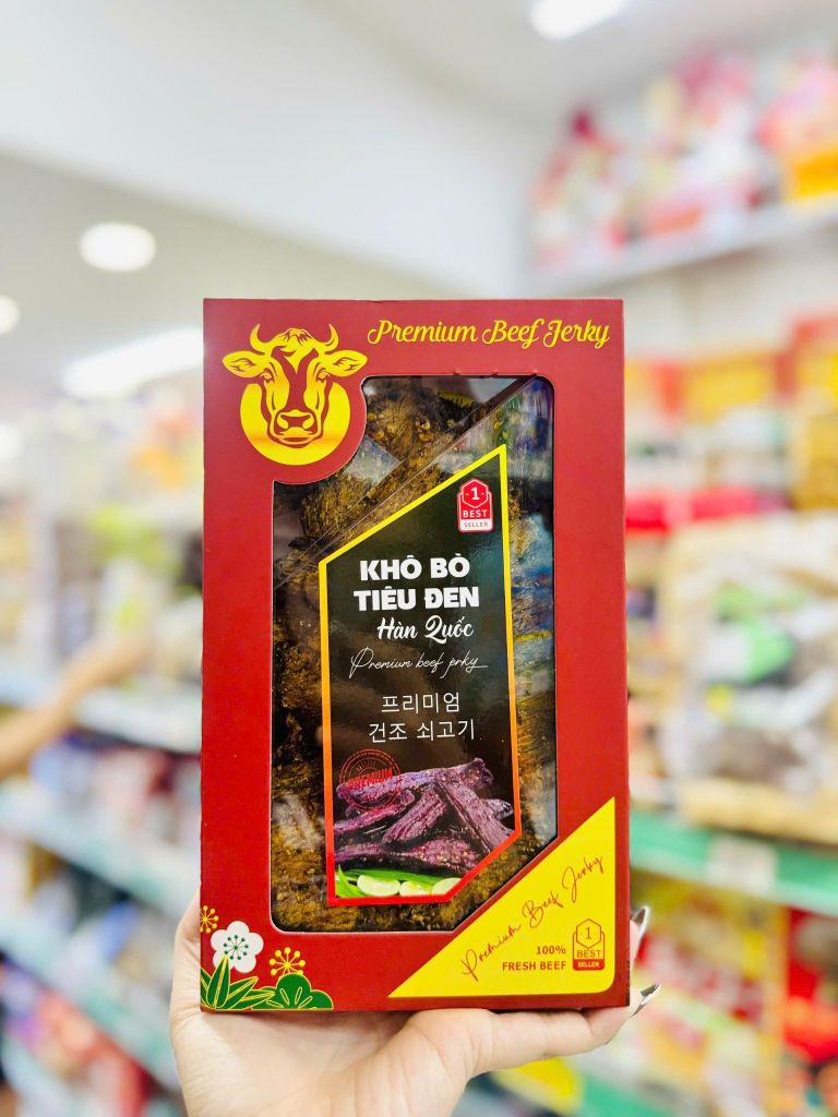 Khô Bò Tiêu Đen Cao Cấp – 500g