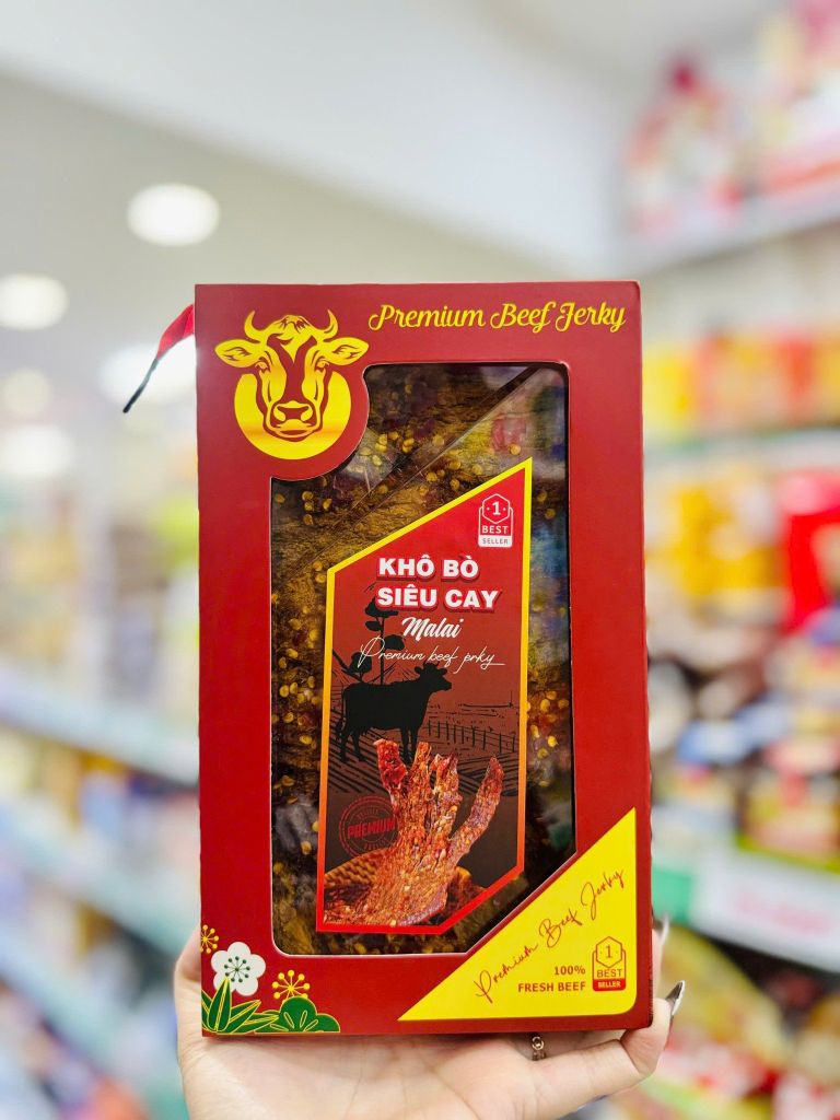 Khô Bò Siêu Cay Malai Cao Cấp - 500G