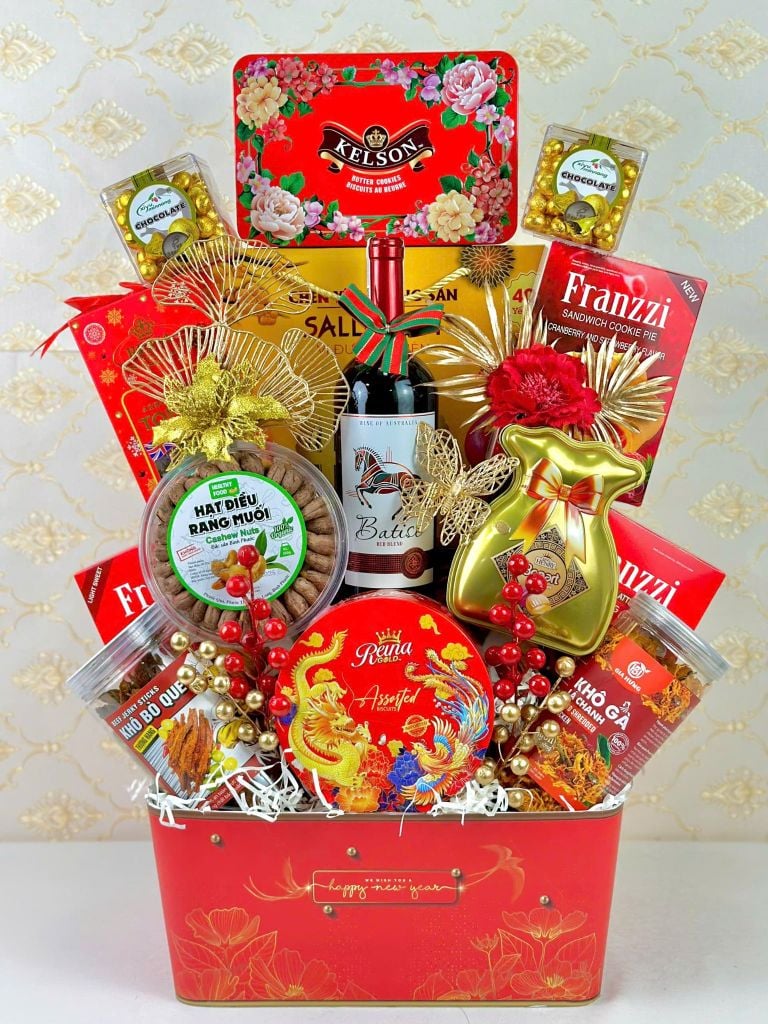 Giỏ Quà Tết Cao Cấp 2026 - Xuân Phồn Vinh