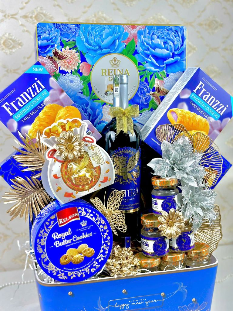 Giỏ Quà Tết Cao Cấp 2026 - Xuân Khởi Sắc