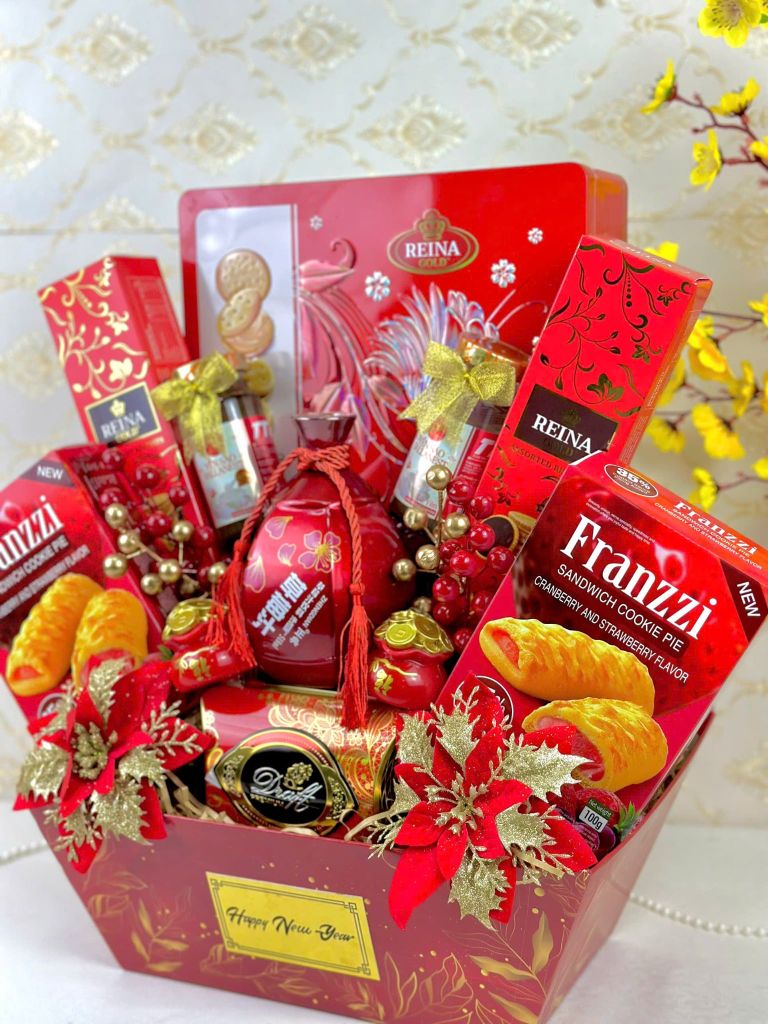 Giỏ Quà Tết Cao Cấp 2026 - Tứ Quý Cát Tường