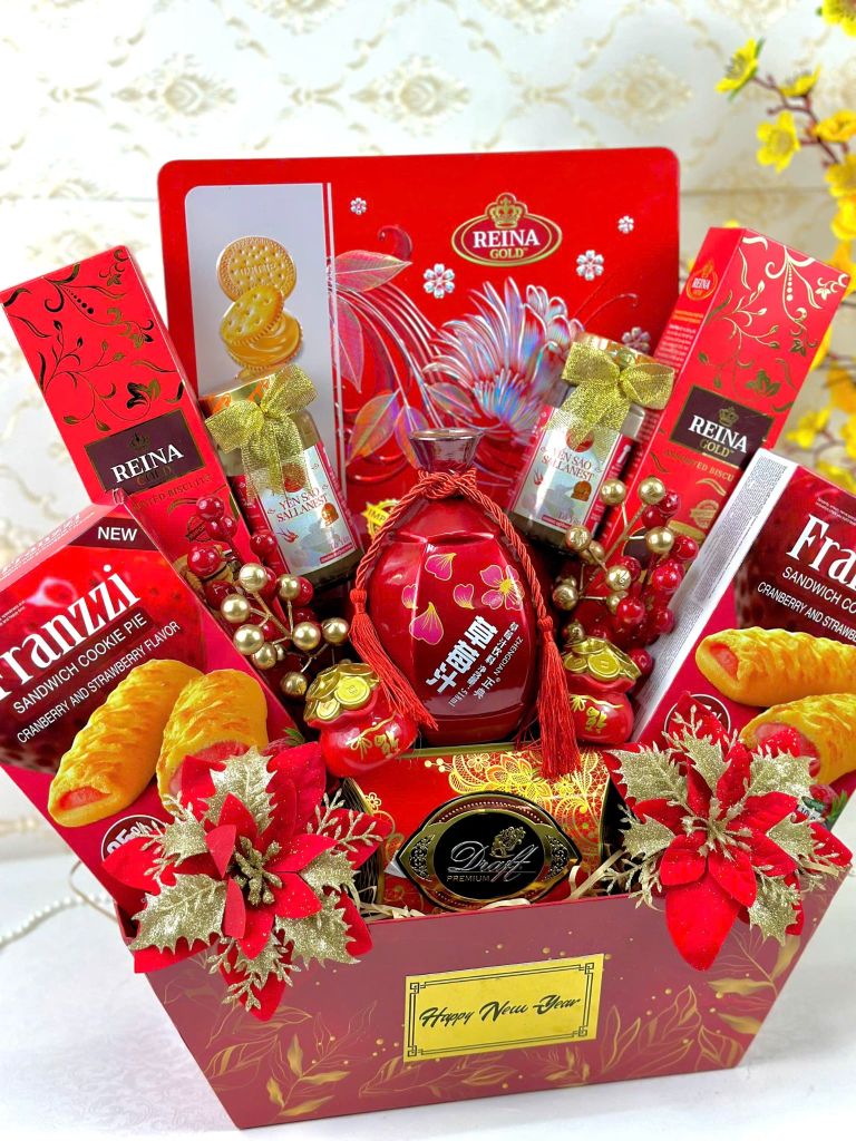 Giỏ Quà Tết Cao Cấp 2026 - Tứ Quý Cát Tường