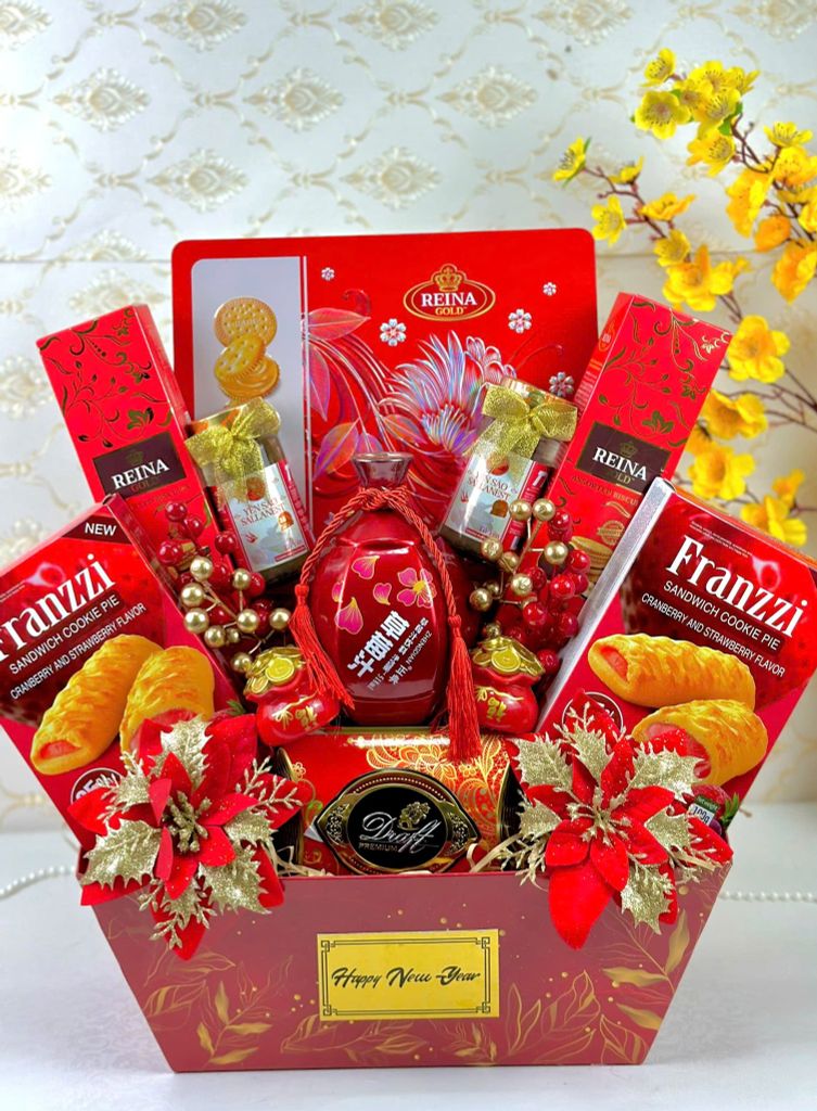 Giỏ Quà Tết Cao Cấp 2026 - Tứ Quý Cát Tường