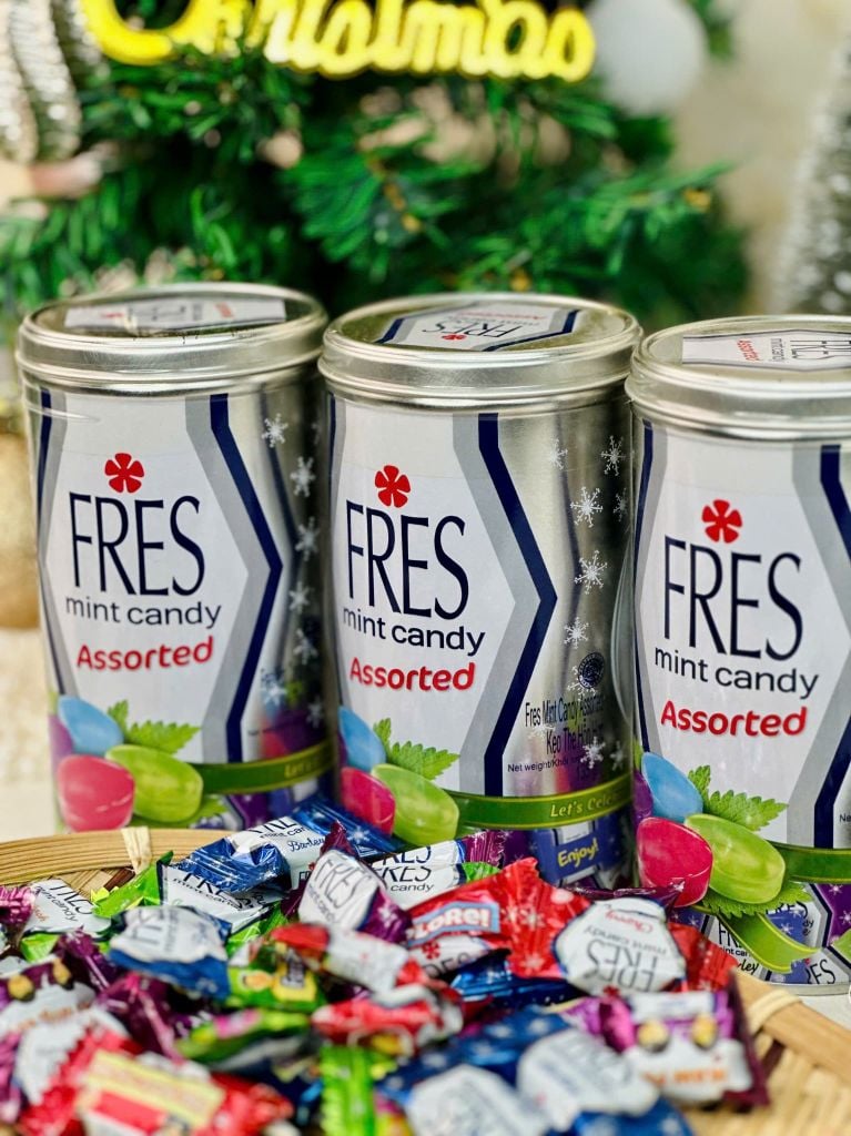 Kẹo Bạc Hà Trái Cây Hộp Thiếc Fres Mint Candy – 135g